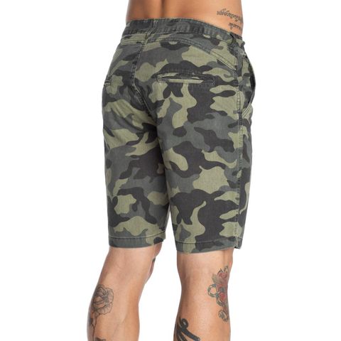 shorts jeans camuflado masculino